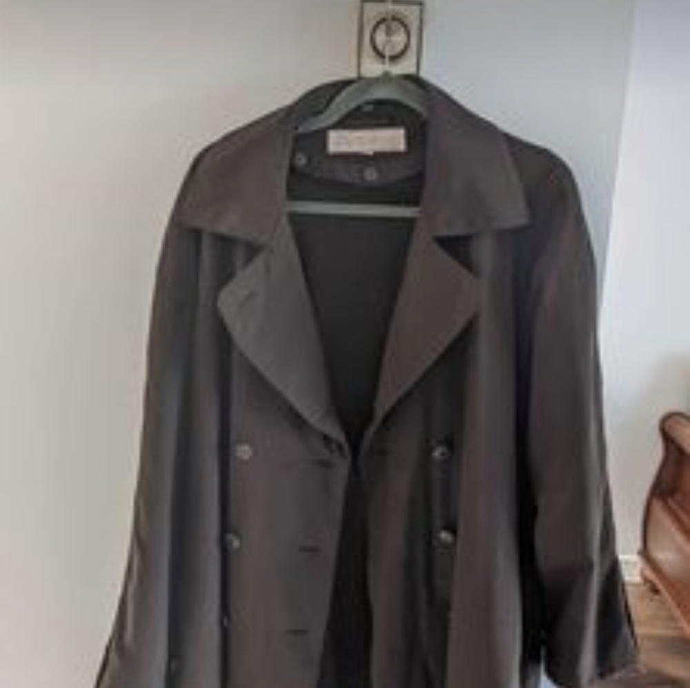 Dark brown trench coat